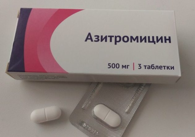 Азитромицин ангина