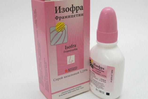 В лечении бактериального насморка применяется Изофра