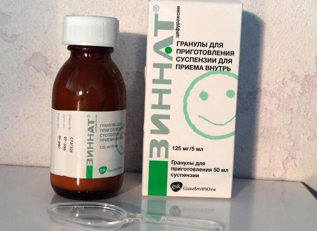 Зиннат - антибиотик при фарингите у детей